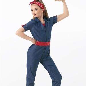 Weissman Rosie the Riveter Costume size LC (14)